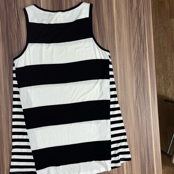 Michael Kors, black and white stripe tank top - Picture 7 of 7